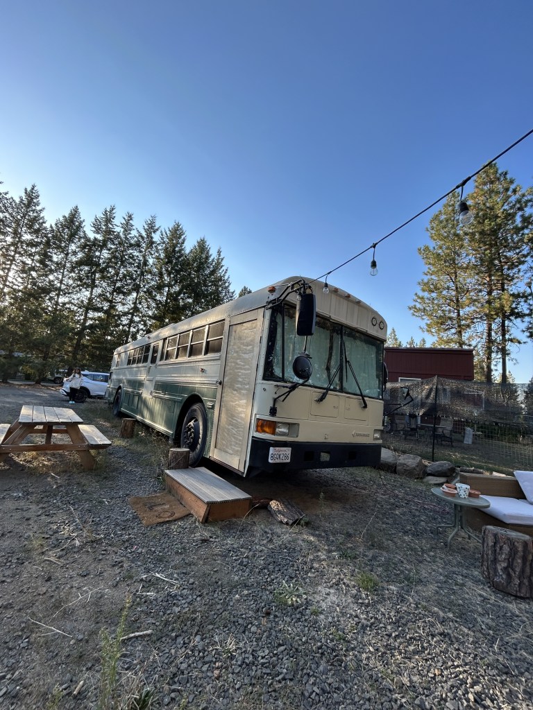 Sleeping in a School Bus – Skoolie Airbnb near Spokane,&nbsp;Washington